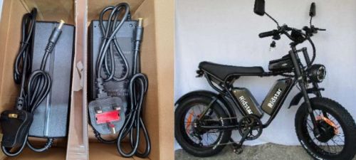 Ridstar e bikes and chargers
